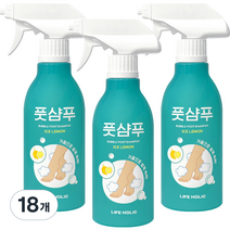 라이프홀릭 버블 풋샴푸 아이스 레몬 400ml, 1개입, 18개