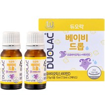 듀오락 베이비 드롭 프로바이오틱스 플러스 비타민D, 2개, 7.5ml