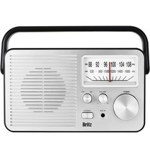 [아날로그소년대행진] 브리츠 레트로 아날로그 휴대용 FM / AM 라디오, BZ-R931