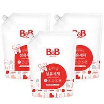 비앤비 베이비파우더향 섬유세제 1500ml 리필, 3개