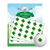 베스트원테크 골프공 마이볼 마커 스티커 40p, 071 네잎클로버, 3개