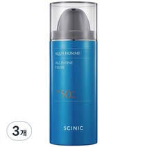 싸이닉 아쿠아 옴므 올인원 플루이드 SPF50+ PA+++, 100ml, 3개