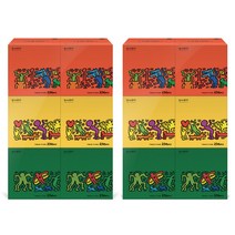 한예지 키스해링 페스타 미용티슈 230매 천연펄프 2겹, 12개