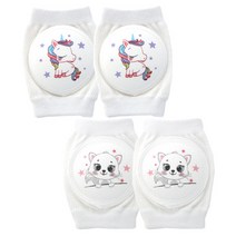 베이슈 무릎보호대 세트, 꿈꾸는유니콘+큐티블링캣, 1세트