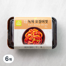 엠수산 녹차 오징어젓갈, 200g, 6개