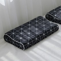 매직베드 뒷목 숙면 전용 메모리폼 베개, 블랙체크, 1개