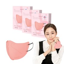 아이바나리 에어황사방역용 마스크 중형 KF94, 10개입, 3개, 인디핑크