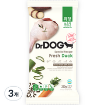 닥터독 위장 오리 사료, 3개, 250g