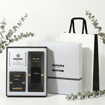 레노마 남성용 정장 마름모 중목 양말 2족 세트 + 쇼핑백