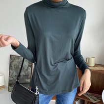 페이퍼먼츠 여성용 부들부들 촉감좋은 목폴라 티셔츠 00509