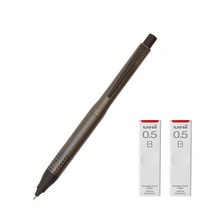 유니 쿠루토가 어드밴스 샤프 업그레이드모델 건메탈릭 0.5mm M5-1030 & 쿠루토가 전용 샤프심 B 2P세트, 1세트
