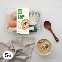 프레시밀 버섯감자 들깨탕 재료 밀키트, 600g, 5팩