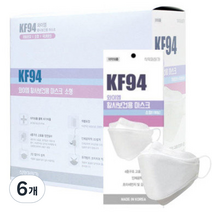 와이엠 황사 보건용 마스크 화이트 소형 KF94, 50개입, 6개