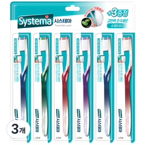 시스테마 스탠다드 칫솔, 6개입, 3개
