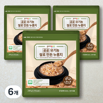 곰곰 유기농쌀로 만든 누룽지, 500g, 6개