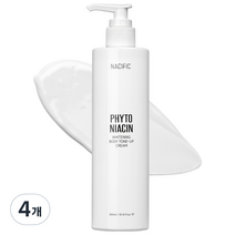 네시픽 피토 나이아신 화이트닝 바디 톤업 크림, 4개, 300ml