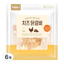 퍼피아이 치즈 닭갈비 사사미 320g, 6개