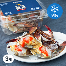 바다미식회 살이꽉찬 국내산 알배기 손질꽃게 2절 (냉동), 300g, 3개