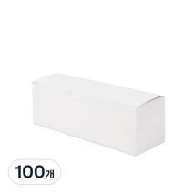 가로 미니 선물 포장 박스 16.5 x 5.5 x 5.5 cm, 화이트, 100개