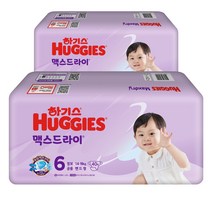 하기스 맥스드라이 뉴 공용 점보 밴드형, 6단계, 80매