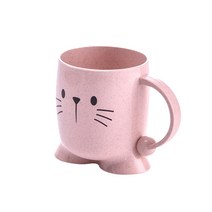 더자카 애니멀블라블라 양치컵, 핑크, 1개