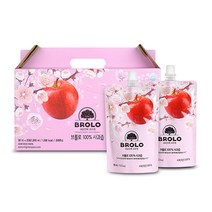 브롤로 사과즙 스파우트빨대형, 90ml, 20개입