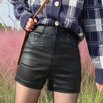 오키진 엣지 레더 숏 팬츠