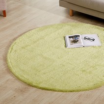 라뽐므 터치미 롱파일 샤기 원형 카페트