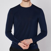 에이티에이 남성용 퀵드라이 펀칭 스판 라운드 긴팔 티셔츠