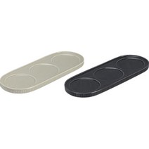 로얄베일 라이닝 3구 나눔접시 세트 2p, 크림그레이, 챠콜, 나눔접시 2p