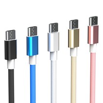 구스페리 C타입 to USB 고속충전 케이블 5개, 골드, 블랙, 화이트, 블루, 로즈골드, 1세트