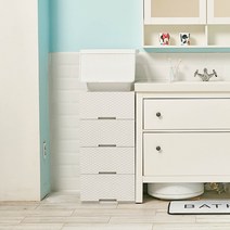 정리대장 라탄 리빙박스, 화이트, 1개