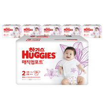 2021 신형 하기스 매직 컴포트 밴드형 기저귀 소형 2단계 (4~8kg), 336매