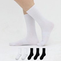 이지레그 여성용 스포츠 밴딩 논쿠션 장목 무지 양말 6켤레, 랜덤발송