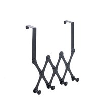 스테인레스 도어 행어 후크 4구, 블랙, 1개