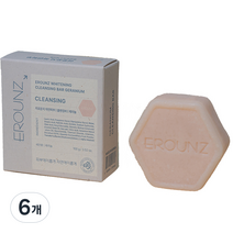 이로운지 하얀피부 클렌징바 비누 제라늄 향, 100g, 6개