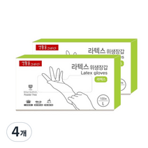 생활을그리다 라텍스장갑 L, 대(L), 4개