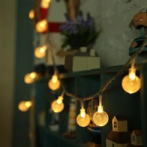 모던홀릭 LED 버블전구 50구 리모컨 USB타입 + 흡착판 15p, 웜화이트