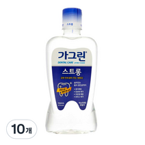 가그린 스트롱 구강청결제, 750ml, 10개