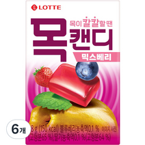 목캔디 믹스베리 캔디, 38g, 6개