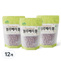 오가닉스토리 유기농 현미로 만든 블루베리볼, 블루베리, 65g, 12개
