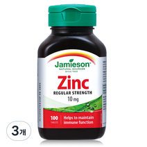 자미에슨 아연, 24.5g, 3개, 100정