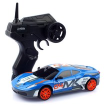 레프리카 2.4GHz 1:24 4WD 드리프트카 RC 페라리타입 무선조종자동차 HB117108BL, 혼합색상