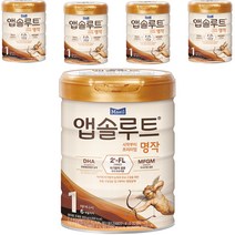 앱솔루트 명작 2FL 분유 1단계, 800g, 5개