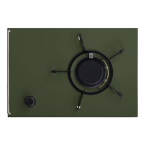 KEEP 캠핑 원터치 세라믹 코팅 테이블 버너, 1세트, 카키