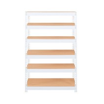 스피드랙 V2 선반 6단 900 x 300 x 1500 mm, 화이트(앵글)