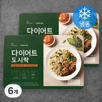 프레시지 닥터키친 다이어트 도시락 한입떡갈비와 3가지 나물밥 (냉동), 200g, 6개