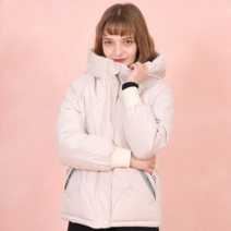 페이퍼먼츠 백 클립 데일리 후드 패딩 점퍼 13574