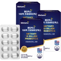 메타믹스 100억 프로바이오틱스 유산균 30g, 60정, 3개, 60정