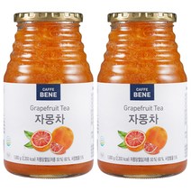카페베네 과일청 자몽차, 1kg, 1개입, 2개